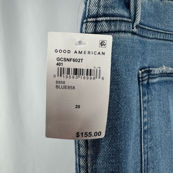 NWT‎ Good American Good Curve Straight Jeans in Blue858 Size 20 - Picture 8 of 13